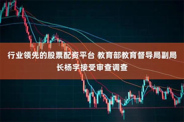 行业领先的股票配资平台 教育部教育督导局副局长杨宇接受审查调查